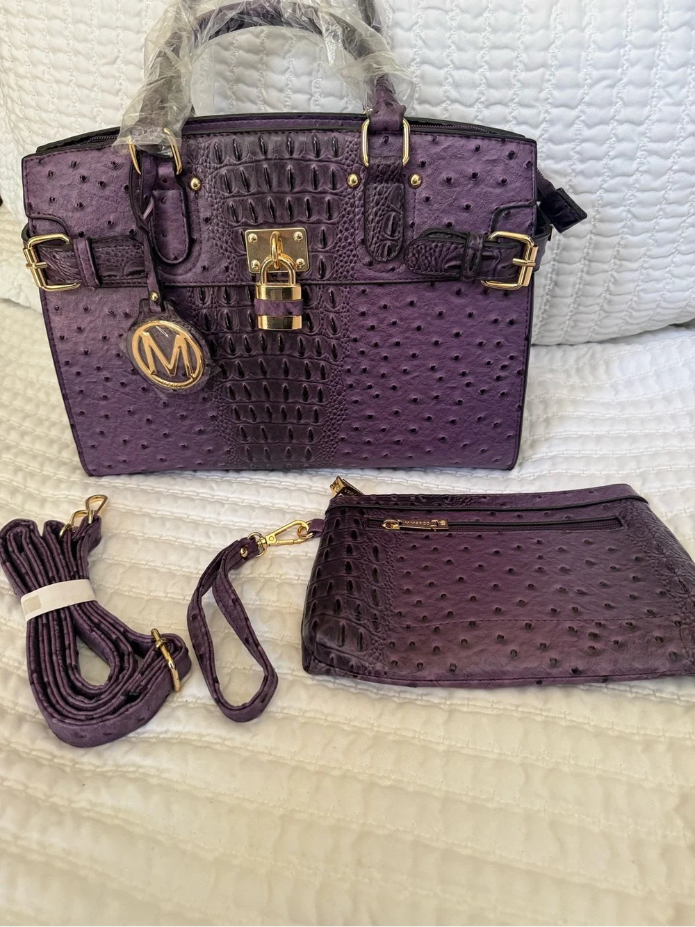 Bougie on a Budget! Birkin-Inspired Bag and Wristlet Set